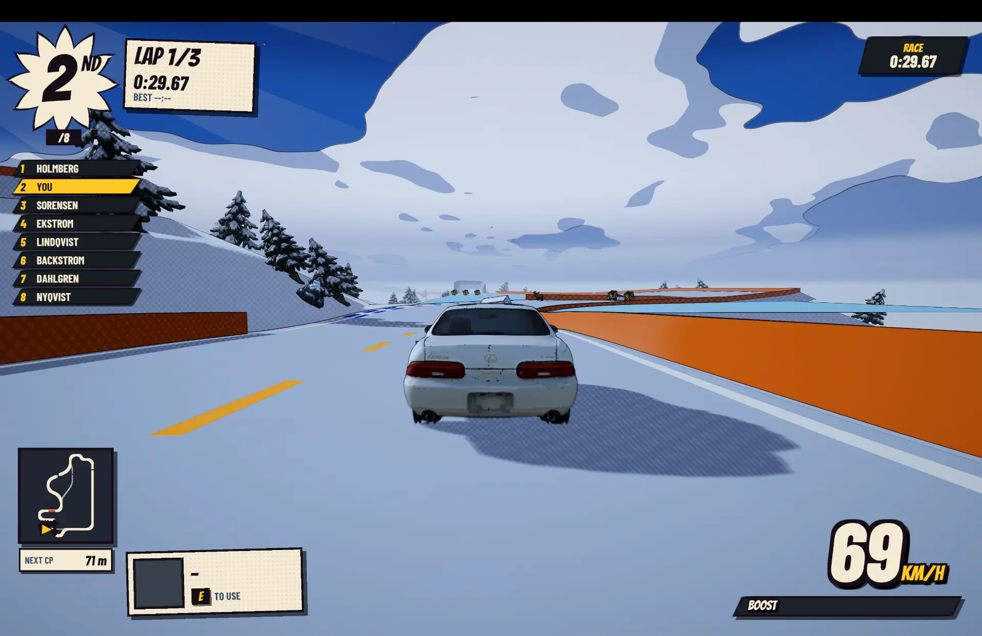 Ice: a snowed-in mountain road
