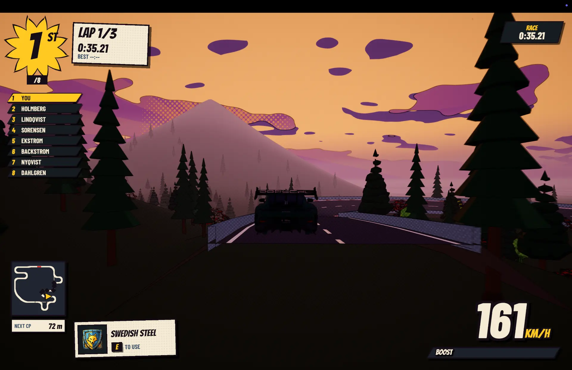 Mountain Touge at dusk